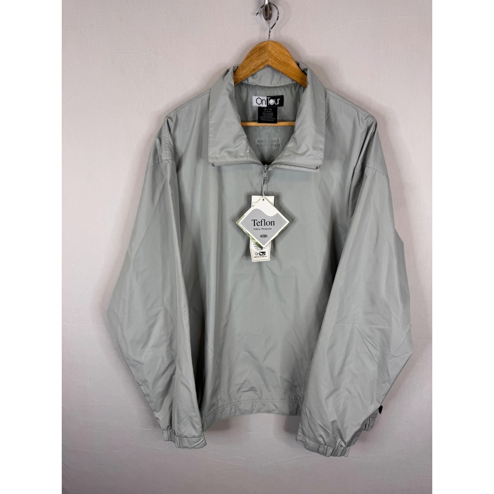 On Tour Golf Windbreaker Steel Grey 2003 Canadian Nationals XL NWT 9107‎